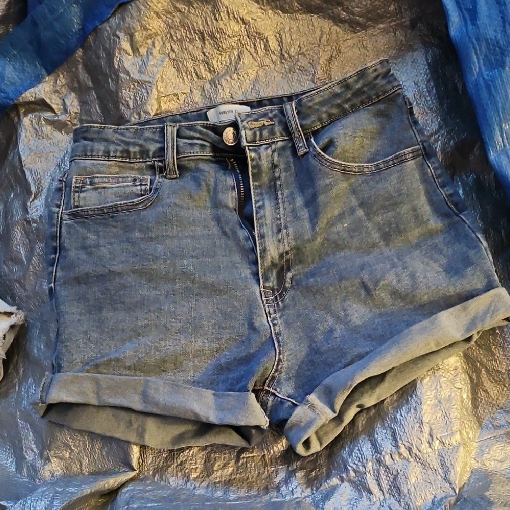 Forever 21 Blue Jean Shorts
